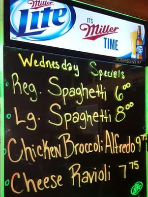 Wednesday Specials