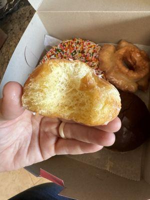 Inside of donut