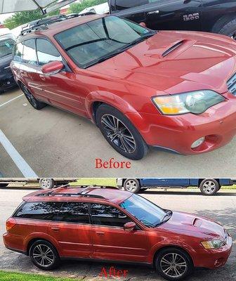 Car Before & After cleaning