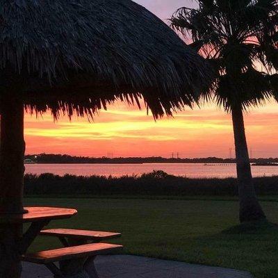 The evening sunsets at our Galveston RV park are a must-see!