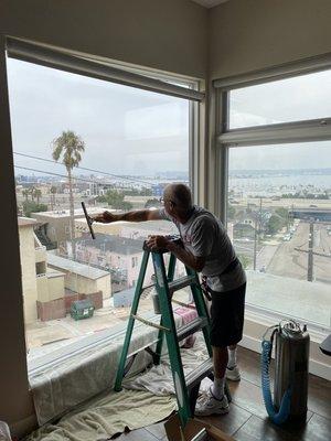 Window prep Bankers Hill San Diego Ca 2021