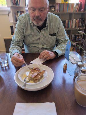 Bananas Foster bread pudding