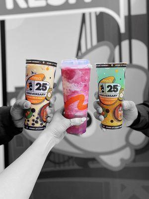 3 Guys Milk Tea, grape dream, popping blue moon