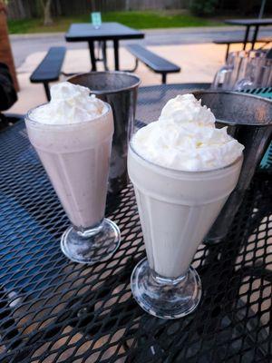 Strawberry Milkshake & Vanilla Malt