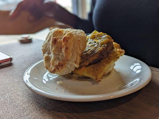 Sausage, Egg, and Cheese Biscuit