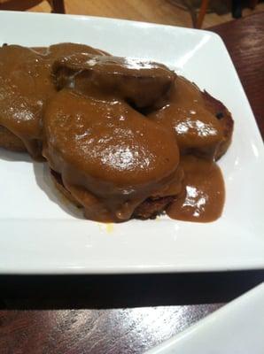 Kishka with gravy.