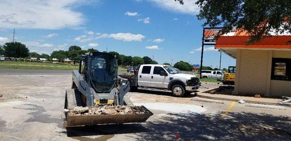 Sitework demo and haul off