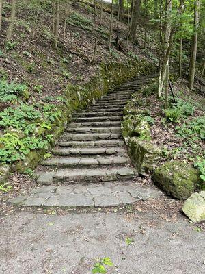 Steps up to the Gorge trail