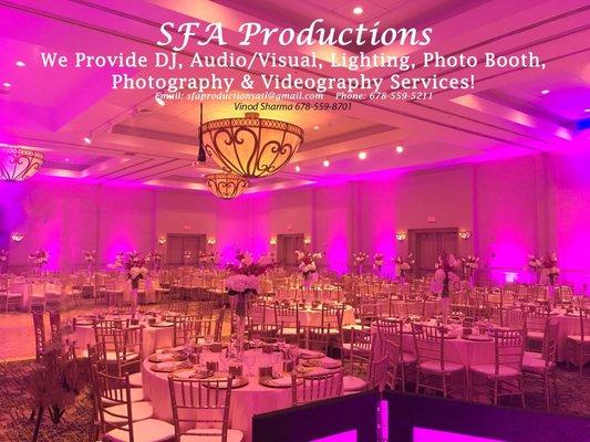 Photography, Videography, DJ, Lightings, A/V