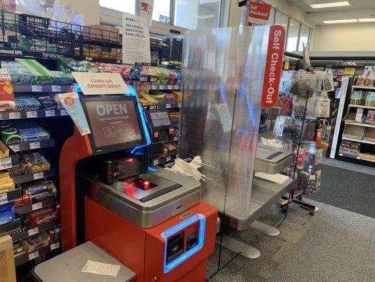 New self-check-out stalls