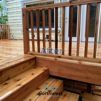 Cedar Wood Deck