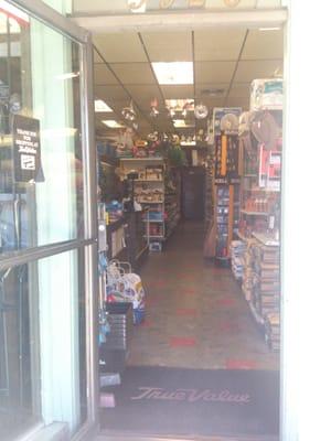 Entering Merithew's: chocka block full of great hardware, small appliances, & doodads.