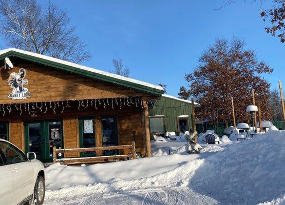 Close to the Paul Bunyan trail.  The patio is cool the rest of the year.