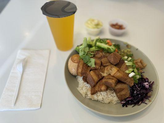 LUNCH COMBO: Braised Pork Over Rice (Lu Rou Fan)