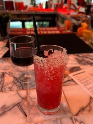 Hibiscus marg, Italian red wine