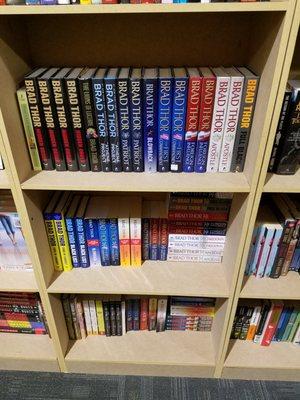 Good selection of Brad Thor Books