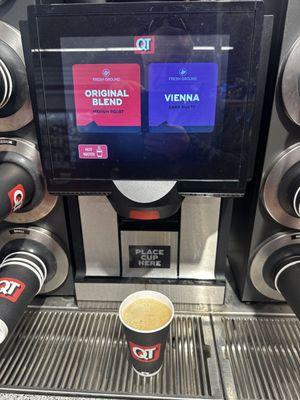 New fresh ground coffee at QT!