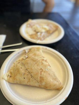 Chicken Florentine crepe