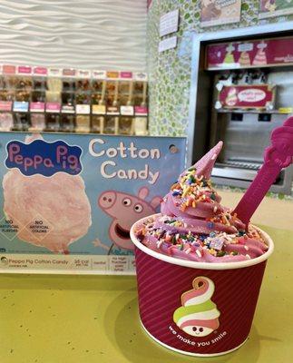 Frozen Yogurt/ cotton candy