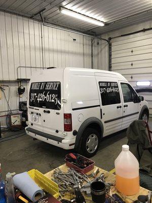 Our new to us Mobile RV Service van ready to roll out 24/7