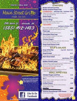 Main Street Grille - Menu 01