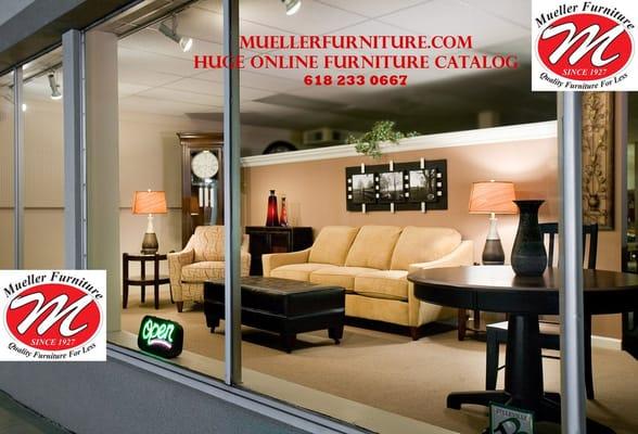 Mueller Furniture Living Room display