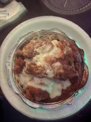 Delicious Chicken Parmesan.