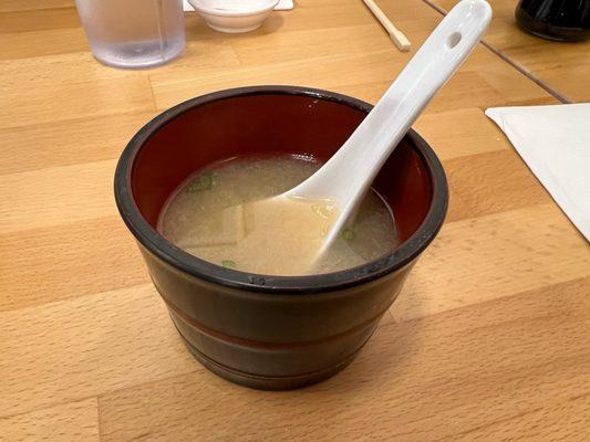 Miso soup.