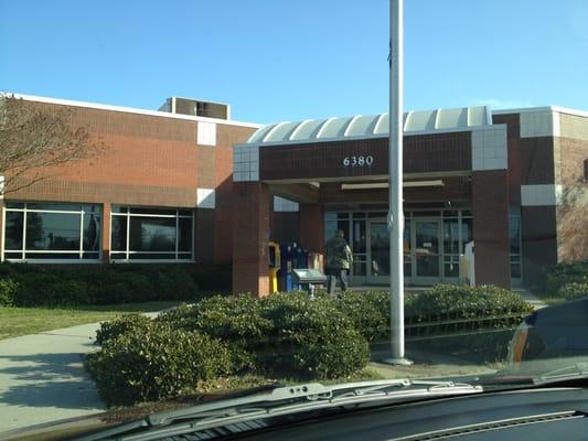 Front of post office.