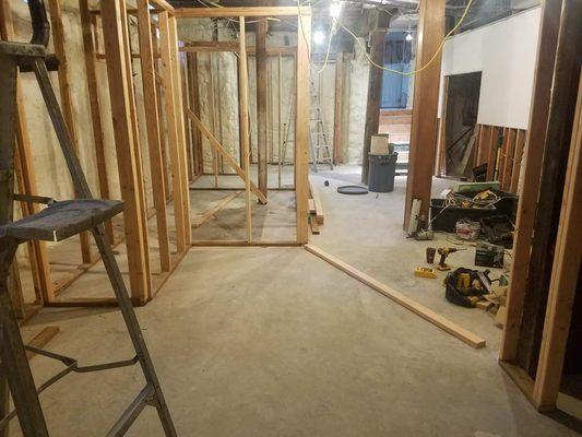 Basement remodel