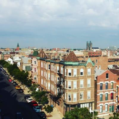 Roof top view / Pilsen / st. Pius / st. Adalbert / roofing / Siding / gutters