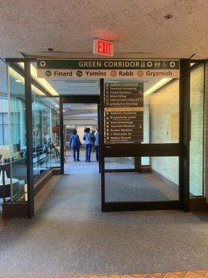 BIDMC, East campus, main entrance. The RABB, building and gastroenterology are on your left