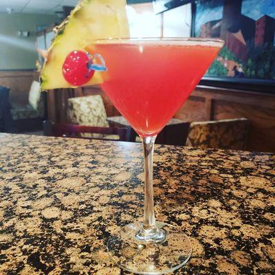 Pink passion martini