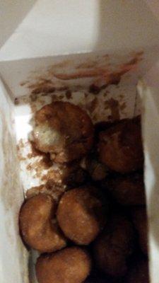 12 cinnabon. 6 smashed like this 1 round you know what the rest look like. and soggy