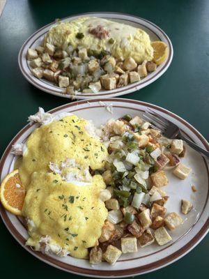 Crab Benedict with Fresh Maine Crab and The Bridge Hill