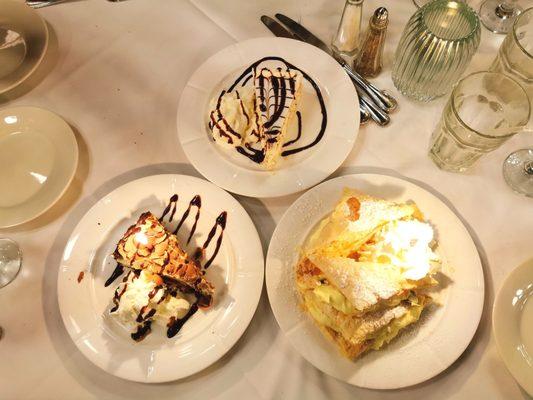 All 3 of our desserts