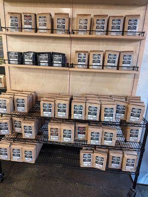 Wide selection of responsibly sourced coffee