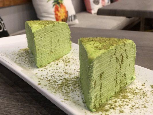 Matcha Green Tea Crepes