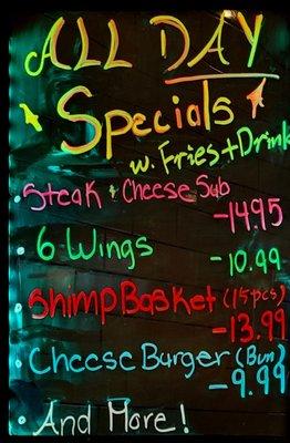 The all-day specials