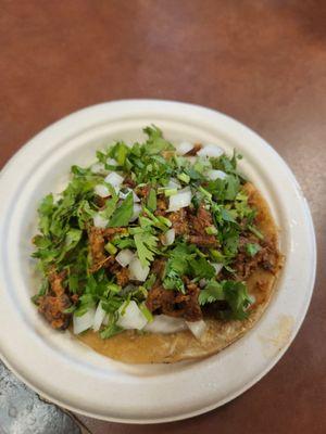 Carne asada taco