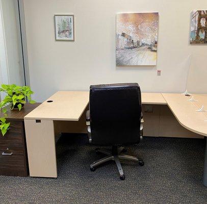 First come first served open work desk