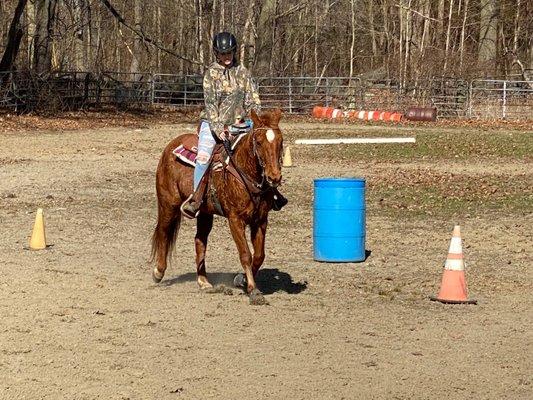 Western riding with Pistol