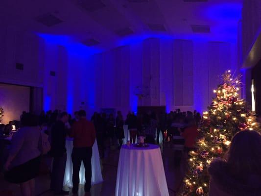 Lighting from Superlative events at our church Christmas party.