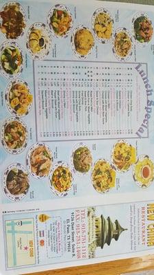 Menu pics