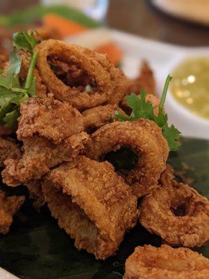 Calamari fried with Thai spices