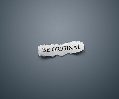 Be original and learn from Professional