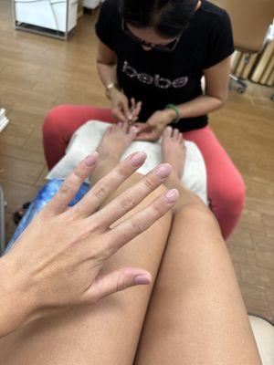 Royal manicure and pedicure relaxed me so much I nearly fell asleep! Truly recommend!!!