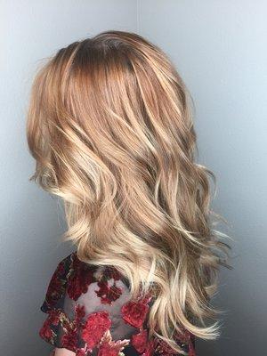 Strawberry blonde balayage