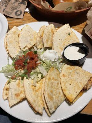 Chicken Bacon Ranch Quesadillas