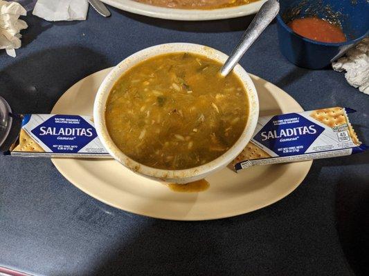 Gumbo was really good, and we live in Cajun Country!!